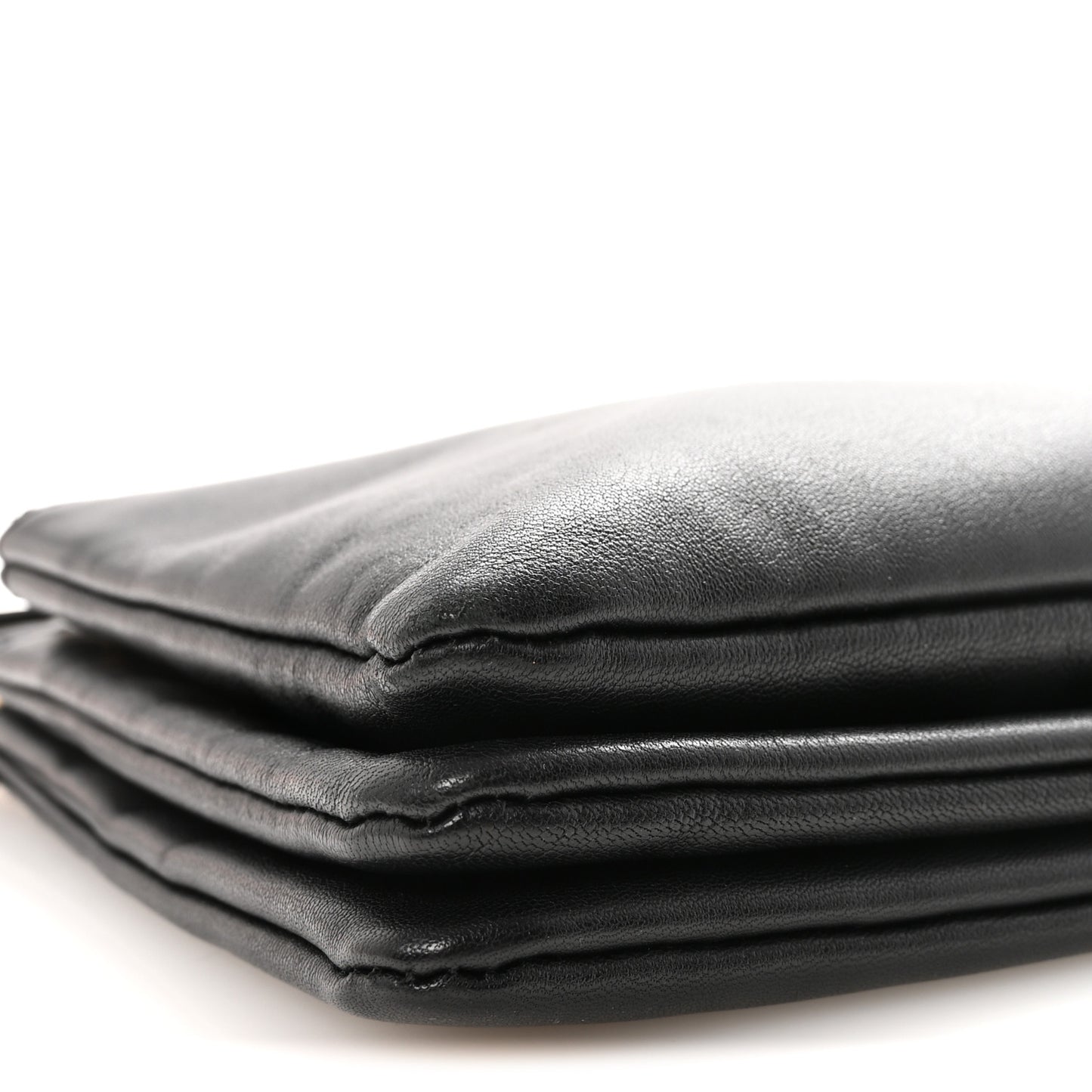 Lambskin Small Trio Crossbody Bag Black