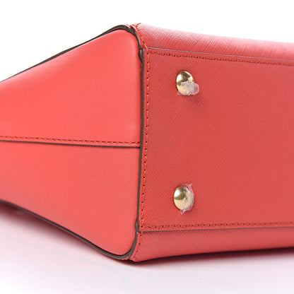 MCM Saffiano Nuovo Tote Hot Coral 8 of 10