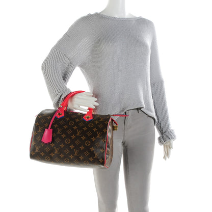 Louis Vuitton Monogram Totem Speedy 30 Flamingo 2 of 9