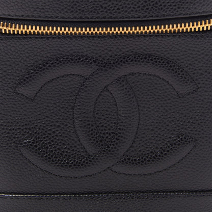 Chanel Caviar Cosmetic Vanity Bag Black 7 of 10