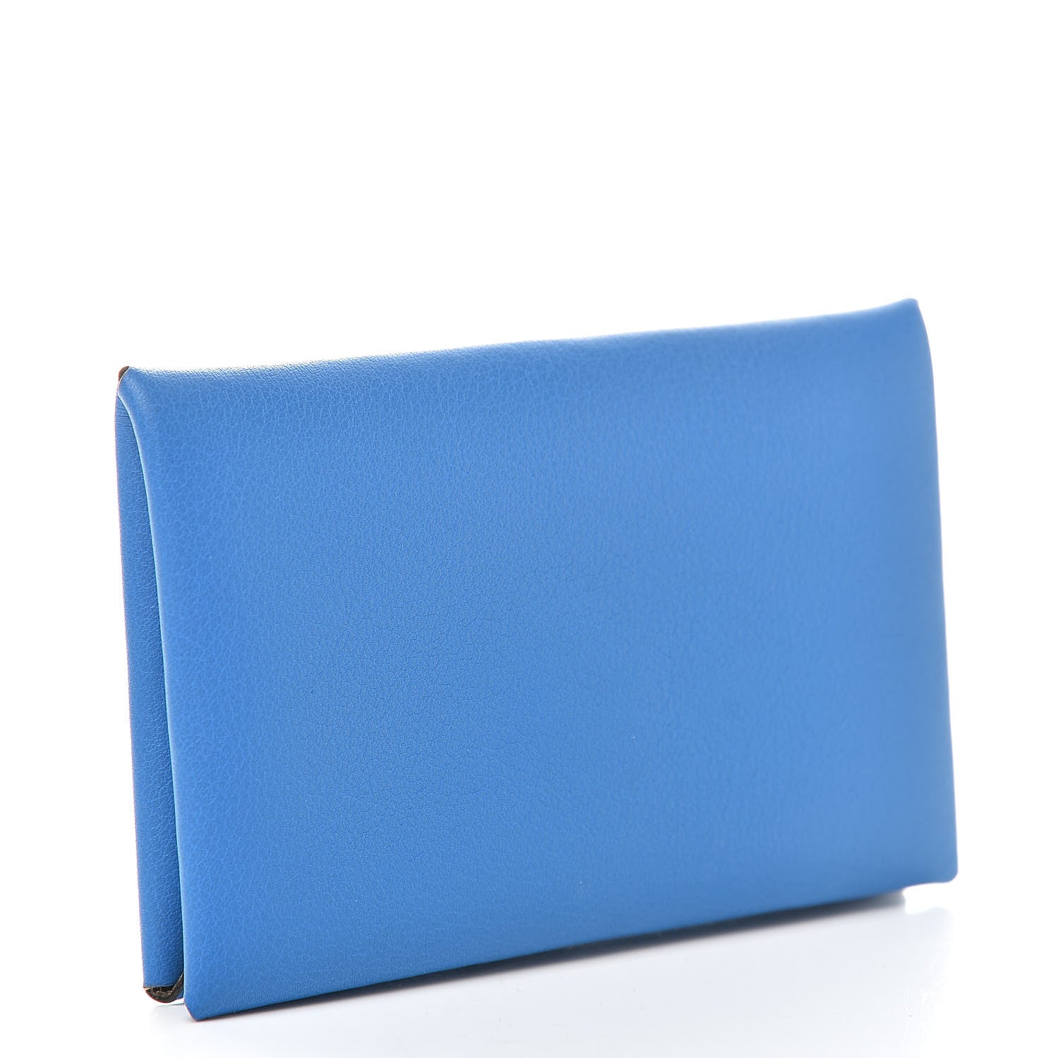 Hermes Swift Calvi Tattoo Card Case Bleu Hydra Gris Perle 3 of 8