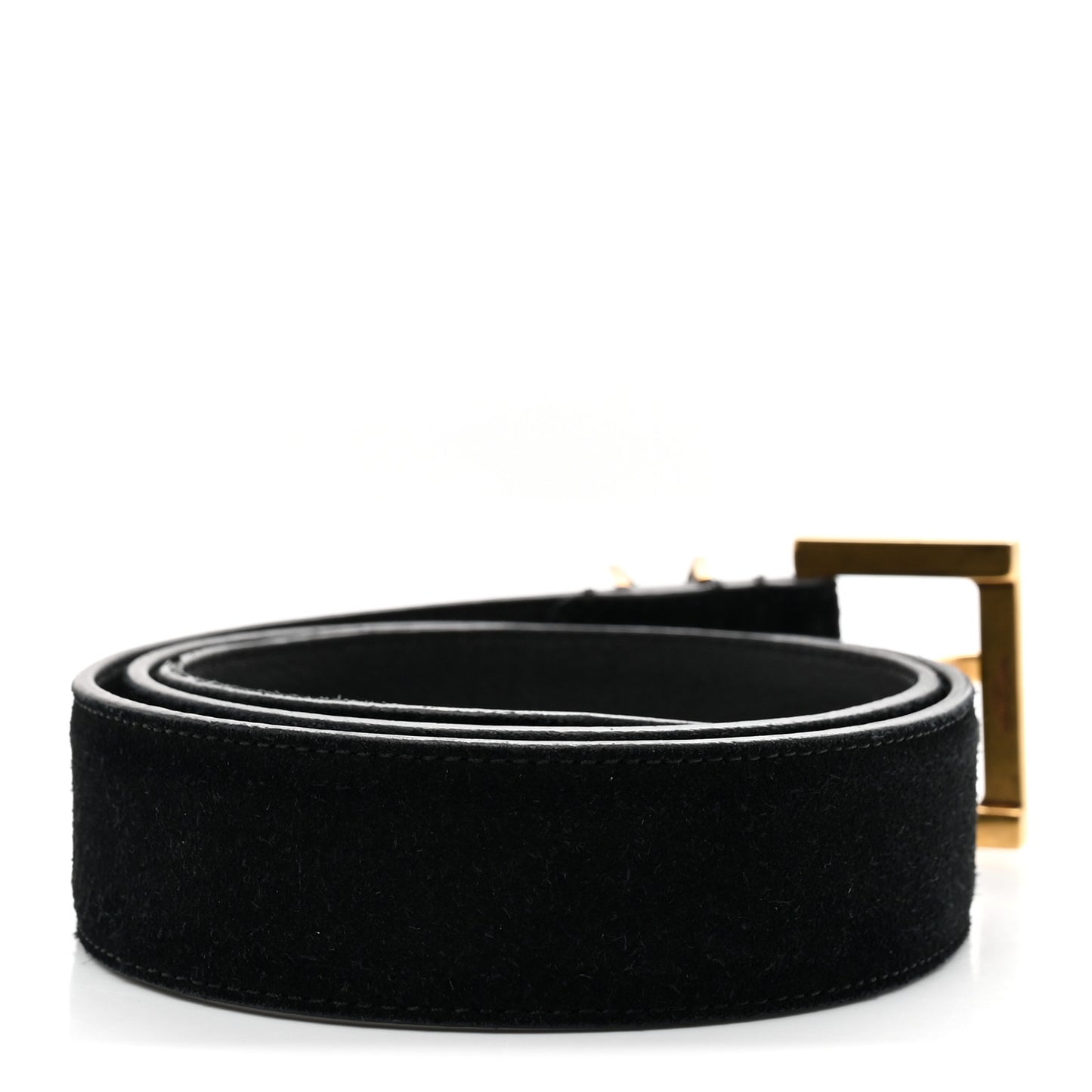Suede Monogram Cassandre Belt 75 30 Black