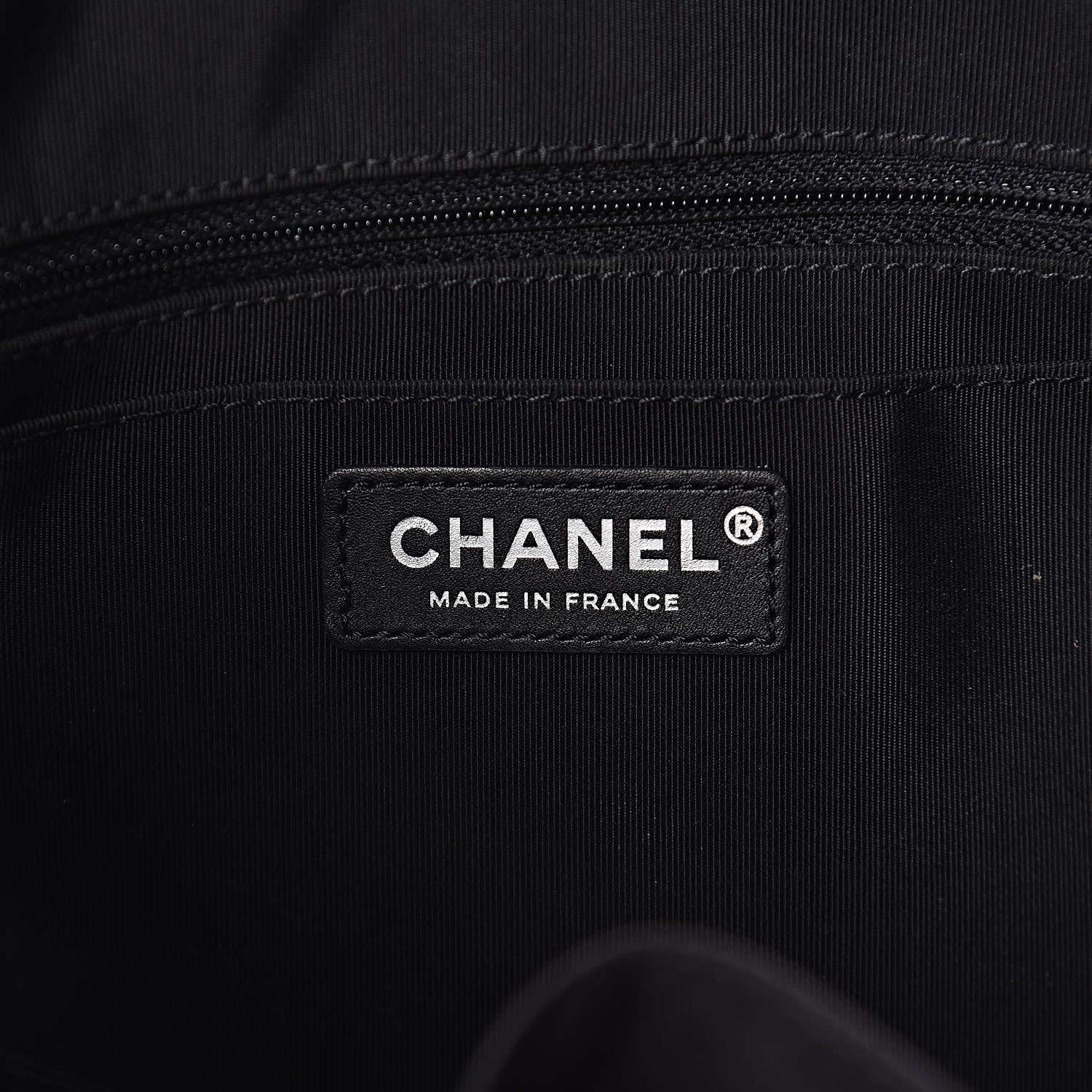 Chanel Glazed Calfskin Quilted Large Shopping Tote Black 6 of 10
