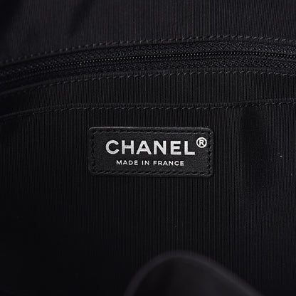 Chanel Glazed Calfskin Quilted Large Shopping Tote Black 6 of 10
