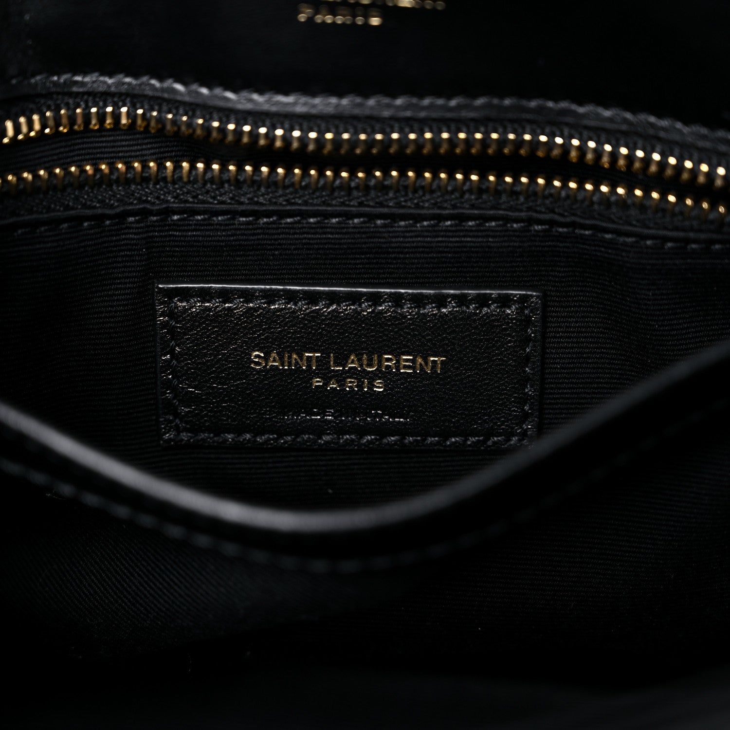Saint Laurent Calfskin Y Quilted Monogram Toy Loulou Crossbody Bag Black 7 of 12