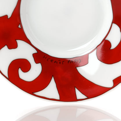 Hermes Porcelain Balcon du Guadalquivir Coffee Cup and Saucer Set of 2 6 of 6