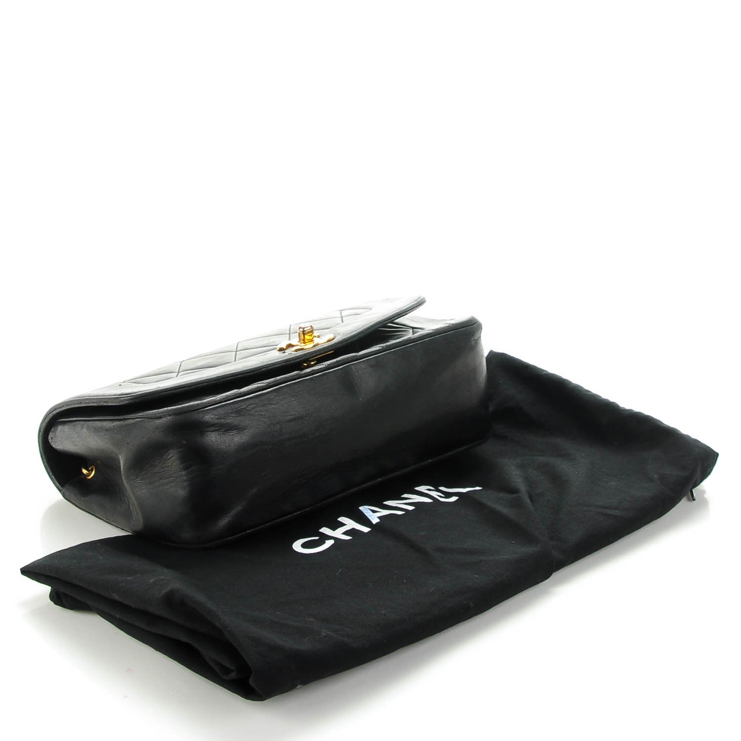Chanel Lambskin Quilted Small Single Flap Black 7 of 15