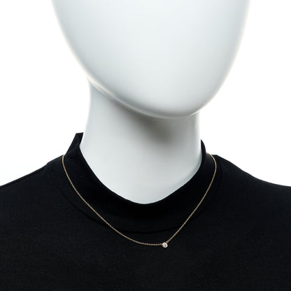 Tiffany 18K Yellow Gold Diamond .17ct Elsa Peretti Diamonds by the Yard Pendant Necklace 2 of 5