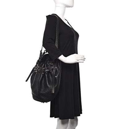 Alexander Wang Pebbled Lambskin Diego Bucket Black Rose Gold Hardware 2 of 10