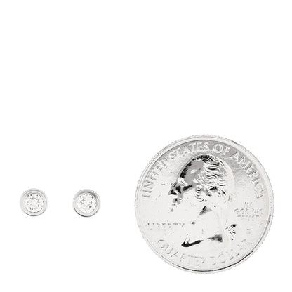 Cartier 18K White Gold Diamond MM D'Amour Earrings 2 of 5