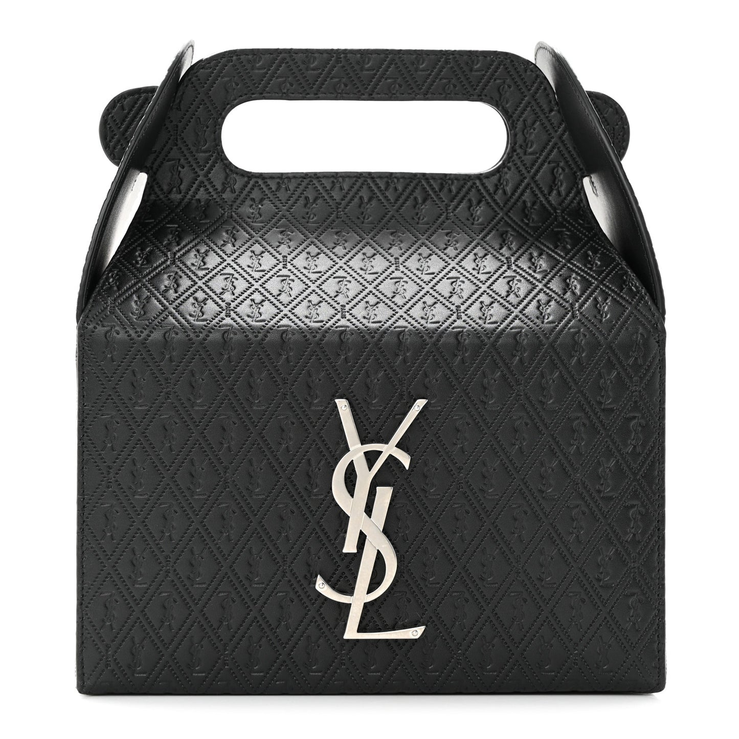 Calfskin Monogram Take Away Box Black