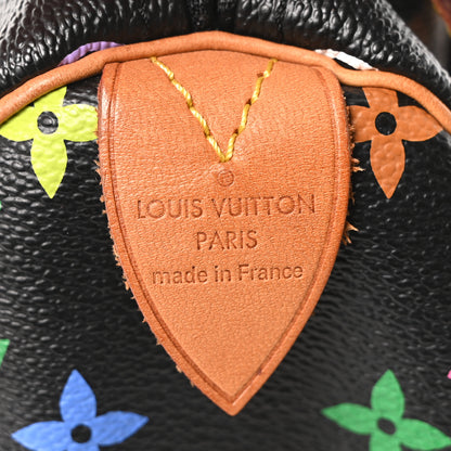 Louis Vuitton Monogram Multicolor Speedy 30 Black 6 of 9