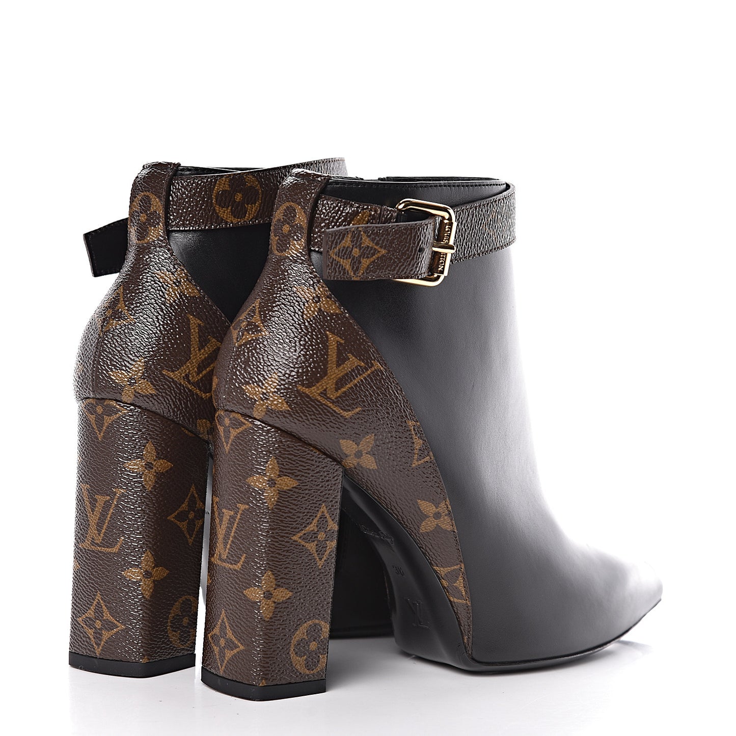 Calfskin Patent Monogram Matchmake Low Boots 38