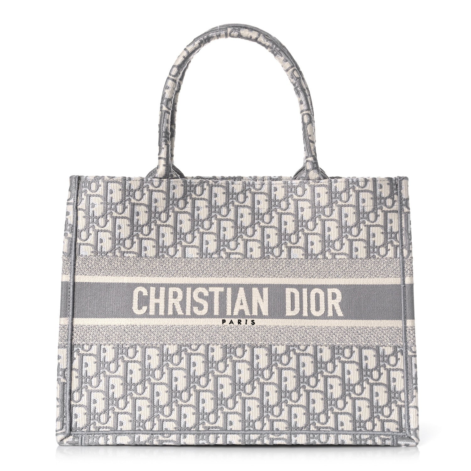 Christian Dior Oblique Medium Book Tote Grey 1 of 9
