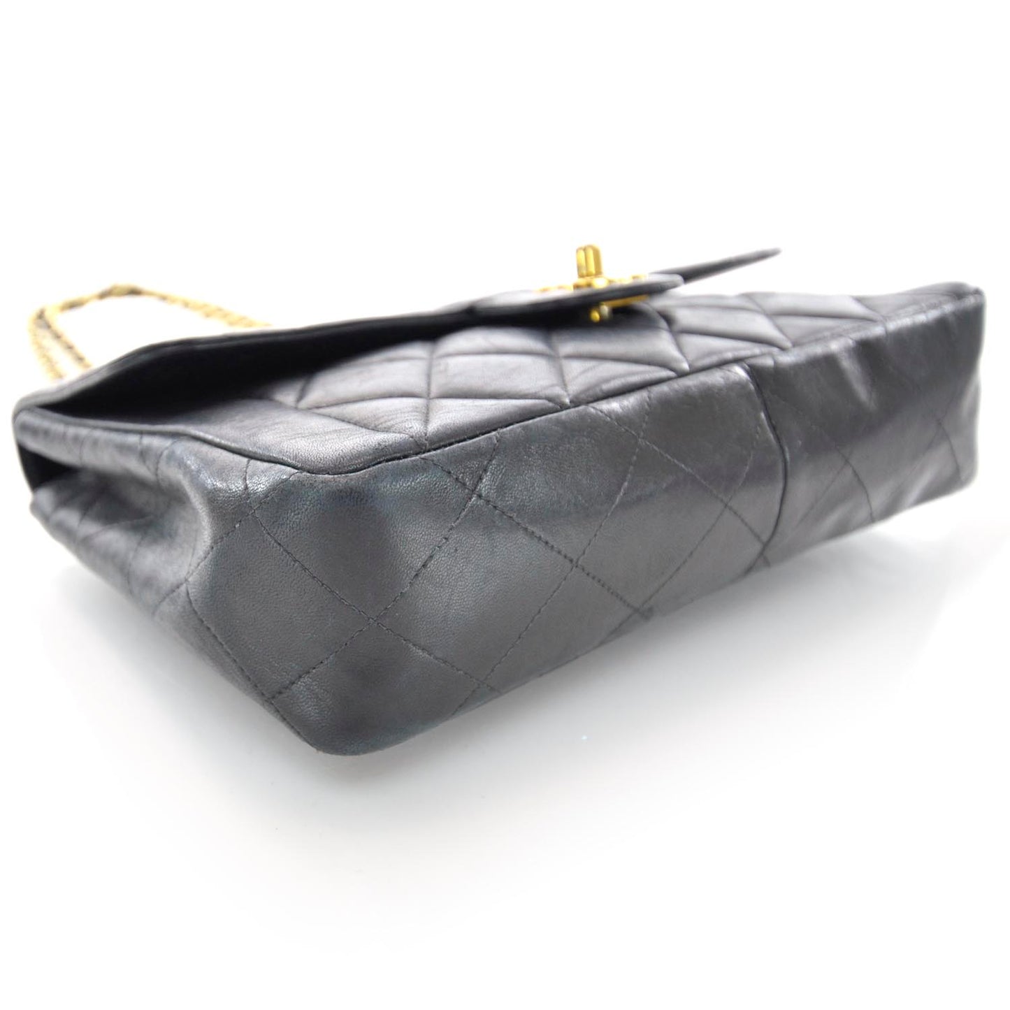 Lambskin Medium Flap Black