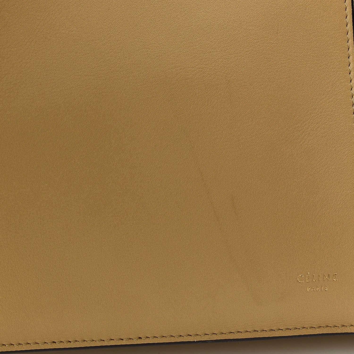 Celine Smooth Calfskin Medium Tri-Fold Bag Souris Vanilla 10 of 11