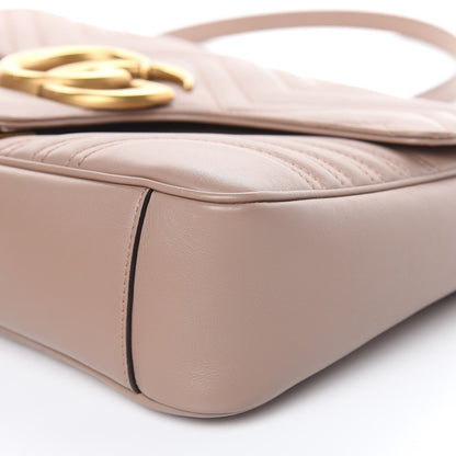 Gucci Calfskin Matelasse Medium GG Marmont Shoulder Bag Porcelain Rose 9 of 11