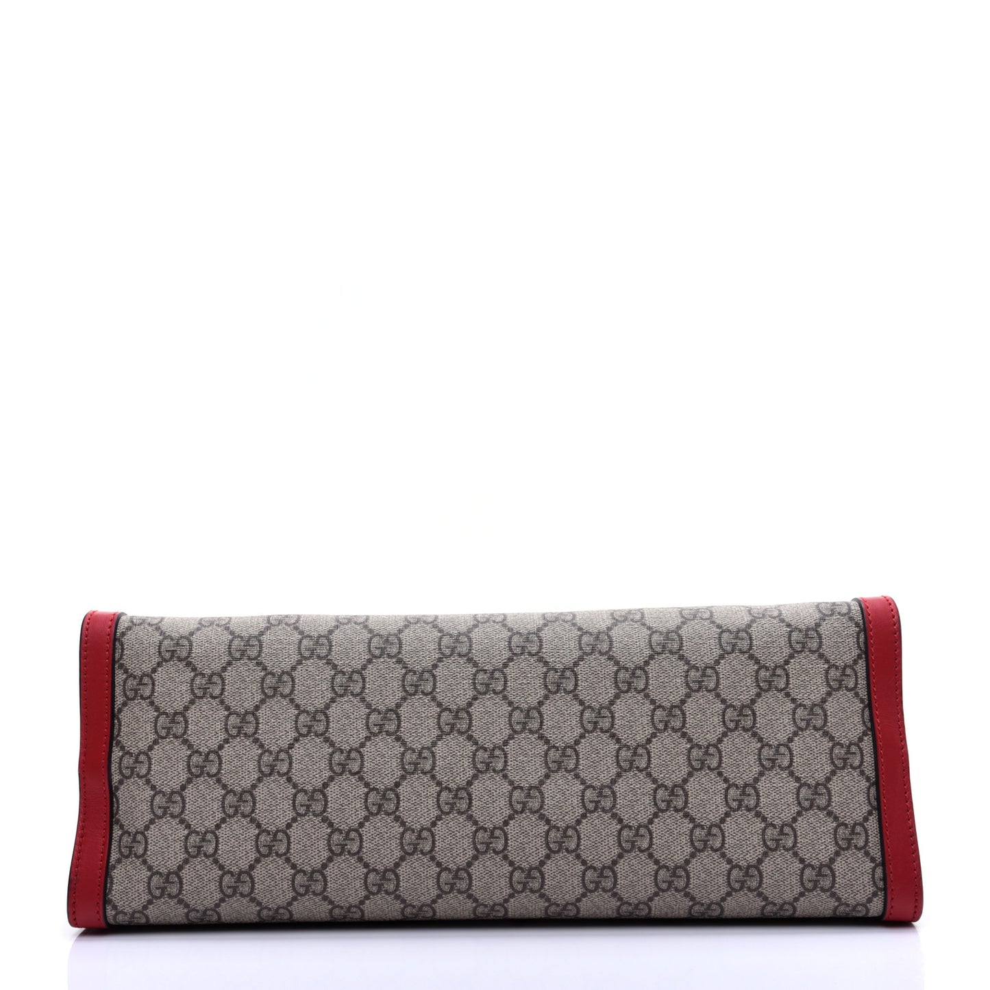 GG Supreme Monogram Medium Padlock Tote Hibiscus Red