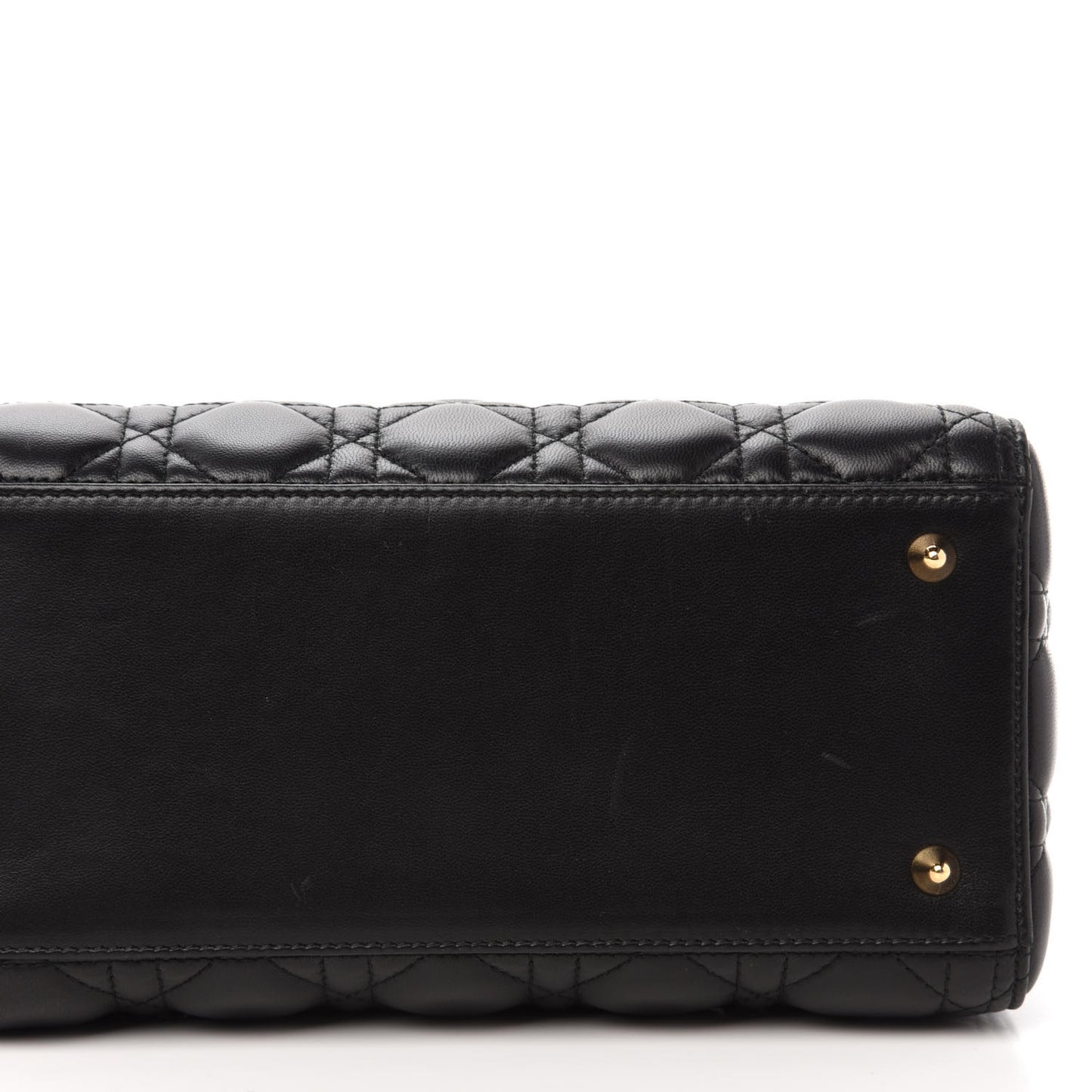 Lambskin Cannage Medium Lady Dior Black