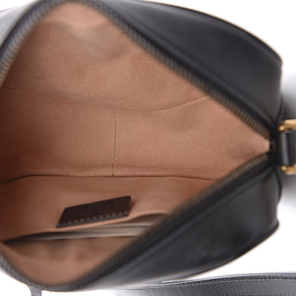 Gucci Calfskin Matelasse Mini GG Marmont Chain Shoulder Bag Black 5 of 12