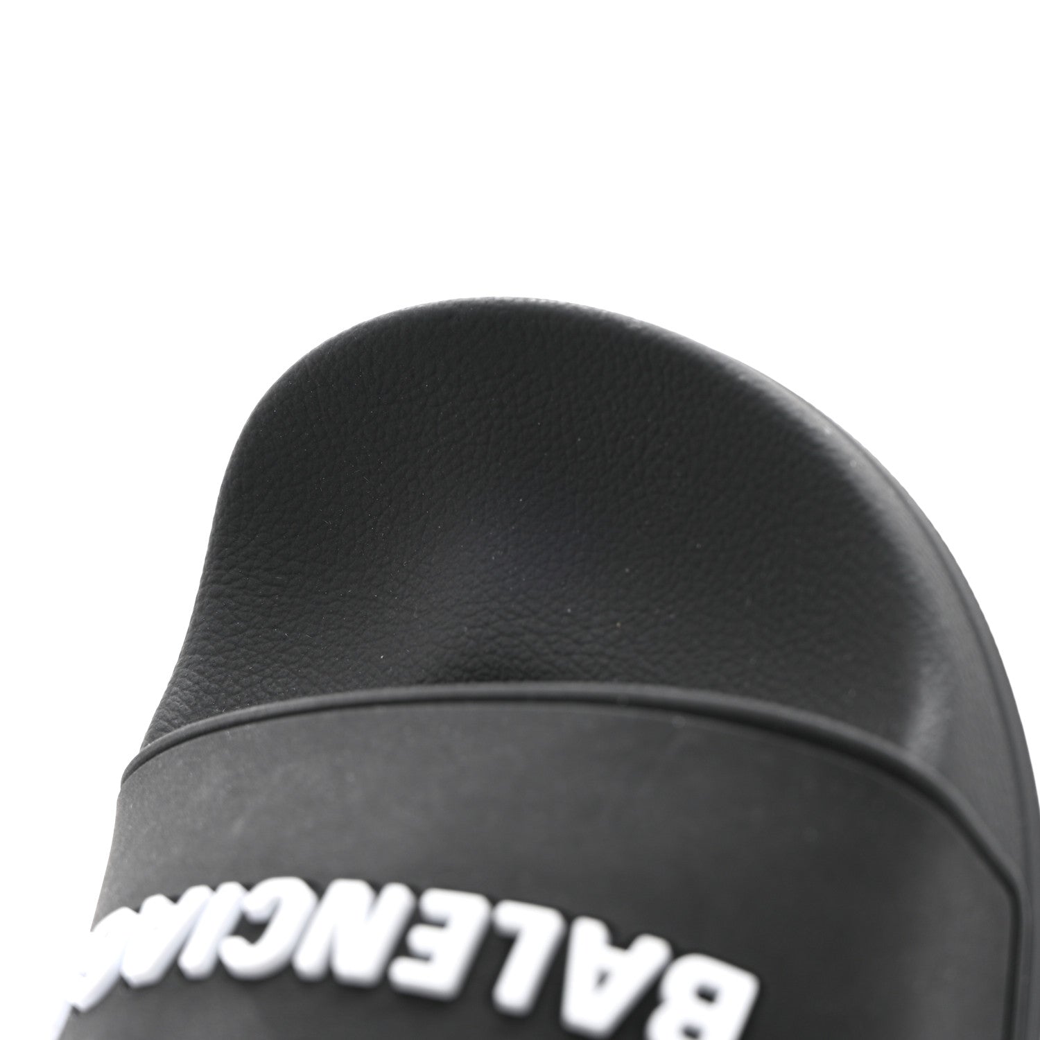 Balenciaga Rubber Womens Logo Pool Slide Sandals 37 Black 10 of 16