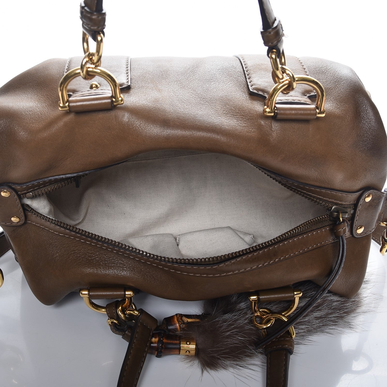 Gucci Calfskin Smilla Shoulder Bag Winter Leaf 6 of 12