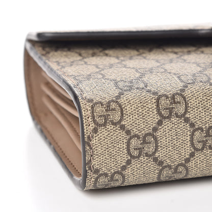 Gucci GG Supreme Monogram Mini Dionysus Chain Wallet Beige Taupe 8 of 12