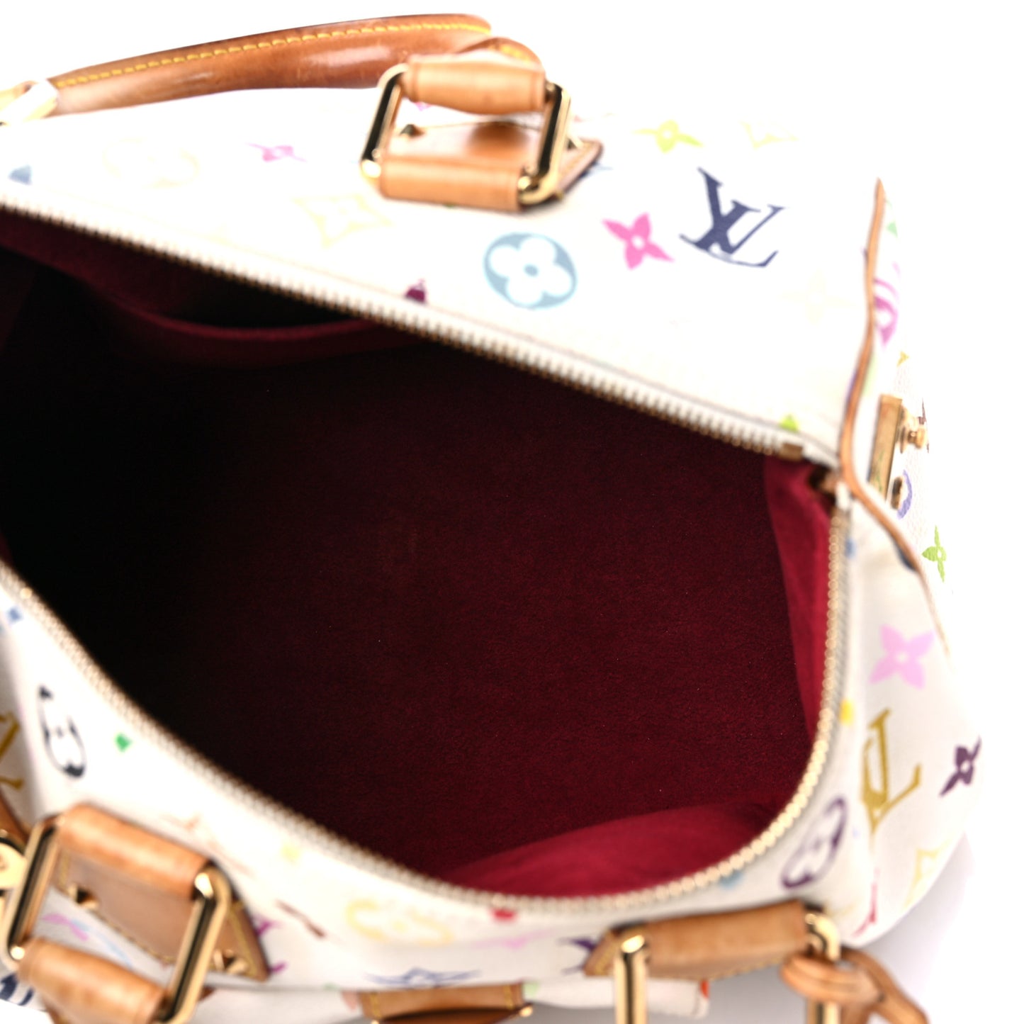 Monogram Multicolor Speedy 30 White
