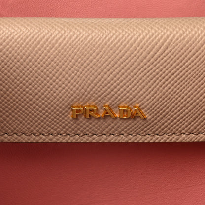 Prada Saffiano Cuir Medium Double Bag Cammeo Rosa 7 of 12