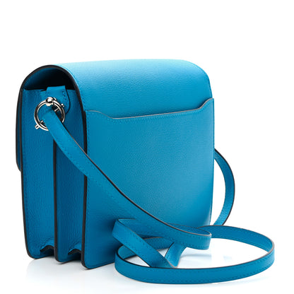 Hermes Evercolor Verso Mini Sac Roulis Bleu Frida Rouge H 3 of 9