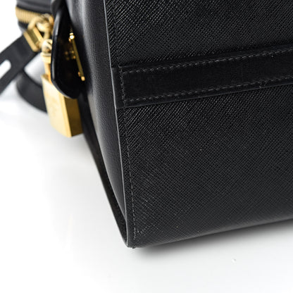 Prada Saffiano City Calfskin Medium Esplanade Tote Black 16 of 18