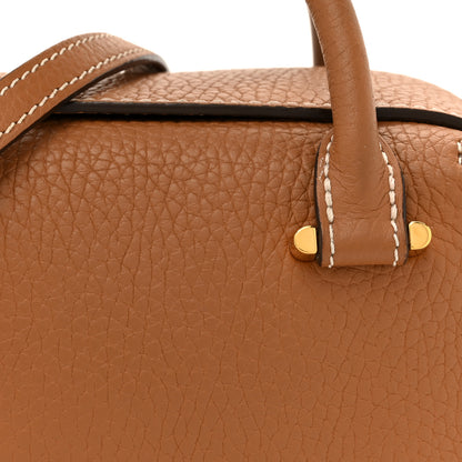 Delvaux Taurillon Soft Nano Cool Box Satchel Vegetal Ivory 7 of 9