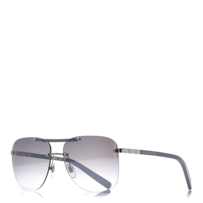 Louis Vuitton Aviator Sunglasses Z0586U Silver 1 of 7