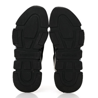 Balenciaga Knit Womens Speed Lace Up Graffiti Sneakers 37 Black White 6 of 10