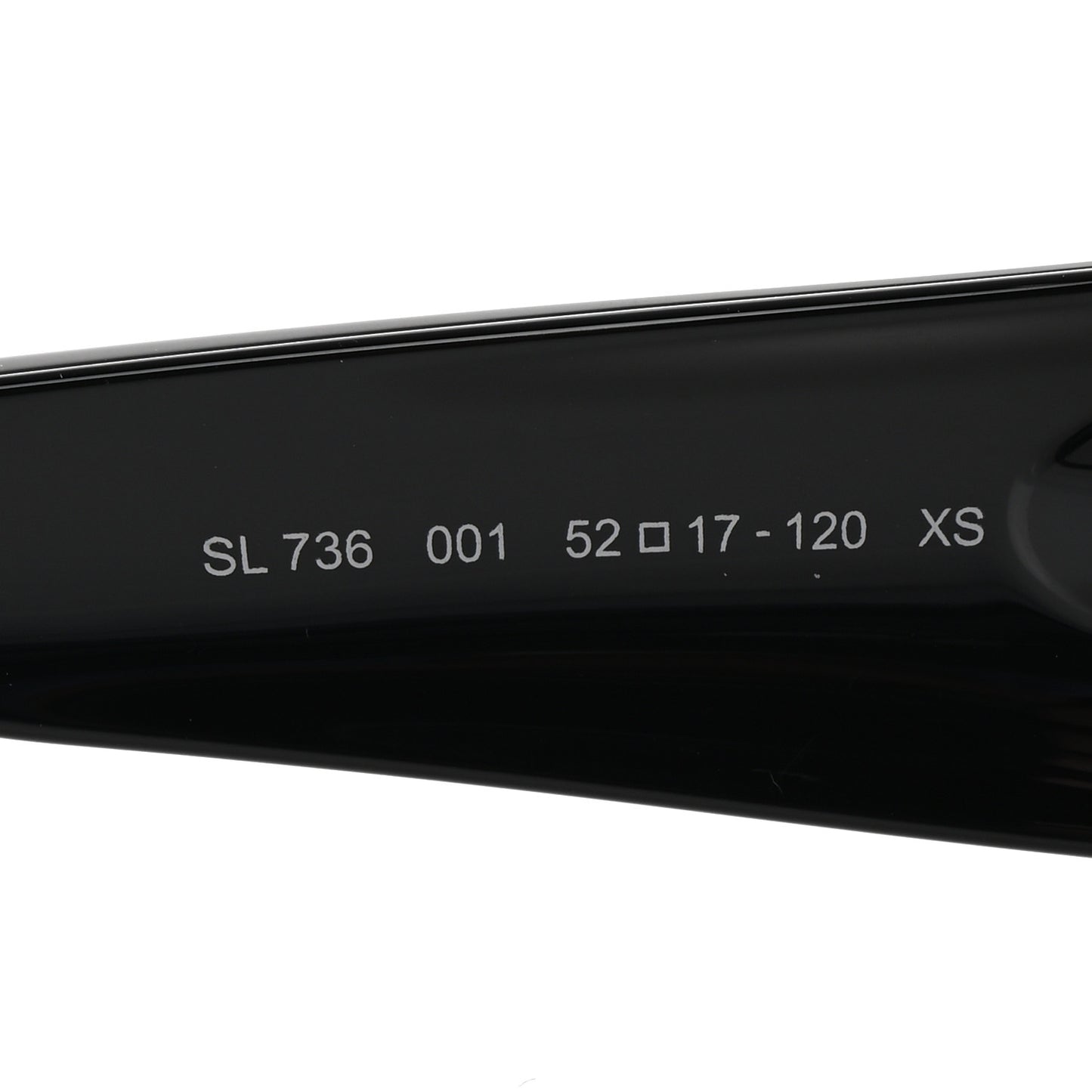 Acetate Oval Sunglasses SL736 Black