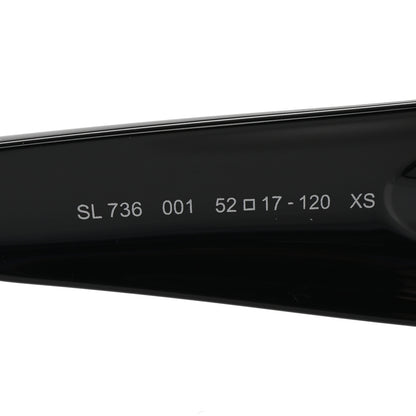 Saint Laurent Acetate Oval Sunglasses SL736 Black 6 of 7