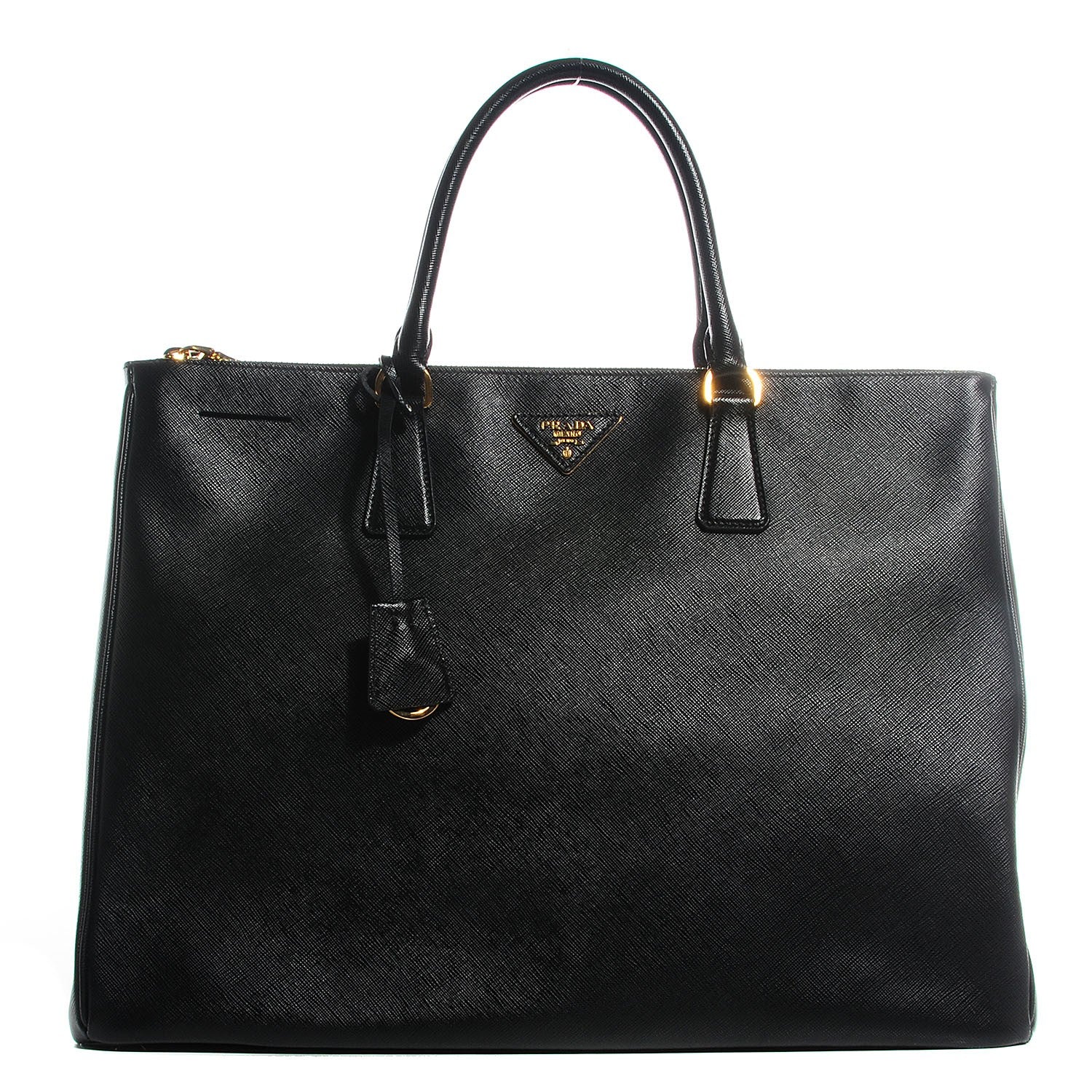Prada Saffiano Lux Extra Large Galleria Double Zip Tote Black 1 of 10