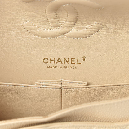 Chanel Caviar Quilted Medium Double Flap Beige 5 of 20