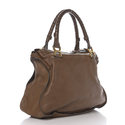 Chloe Calfskin Large Marcie Satchel Barbour Khaki 2 of 8