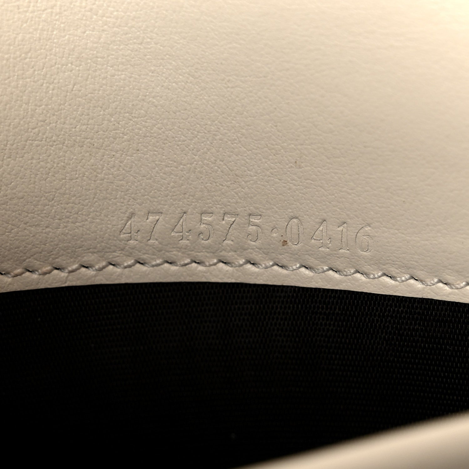 Gucci Calfskin Matelasse GG Marmont Chain Wallet Mystic White 6 of 10