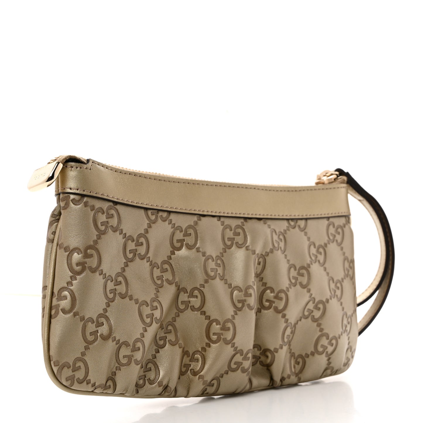 Guccissima New Britt Wristlet Gold