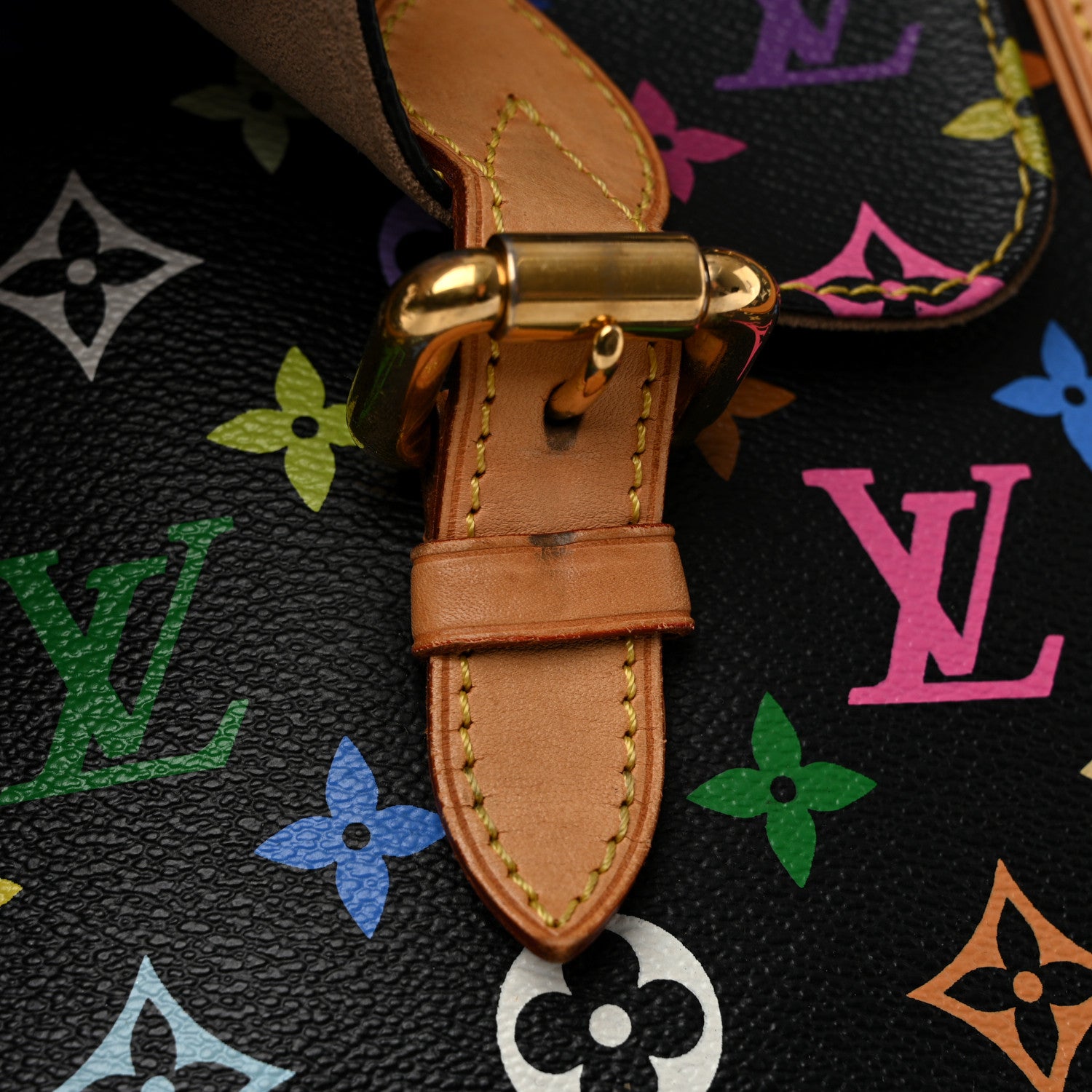 Louis Vuitton Monogram Multicolor Aurelia MM Black 11 of 13