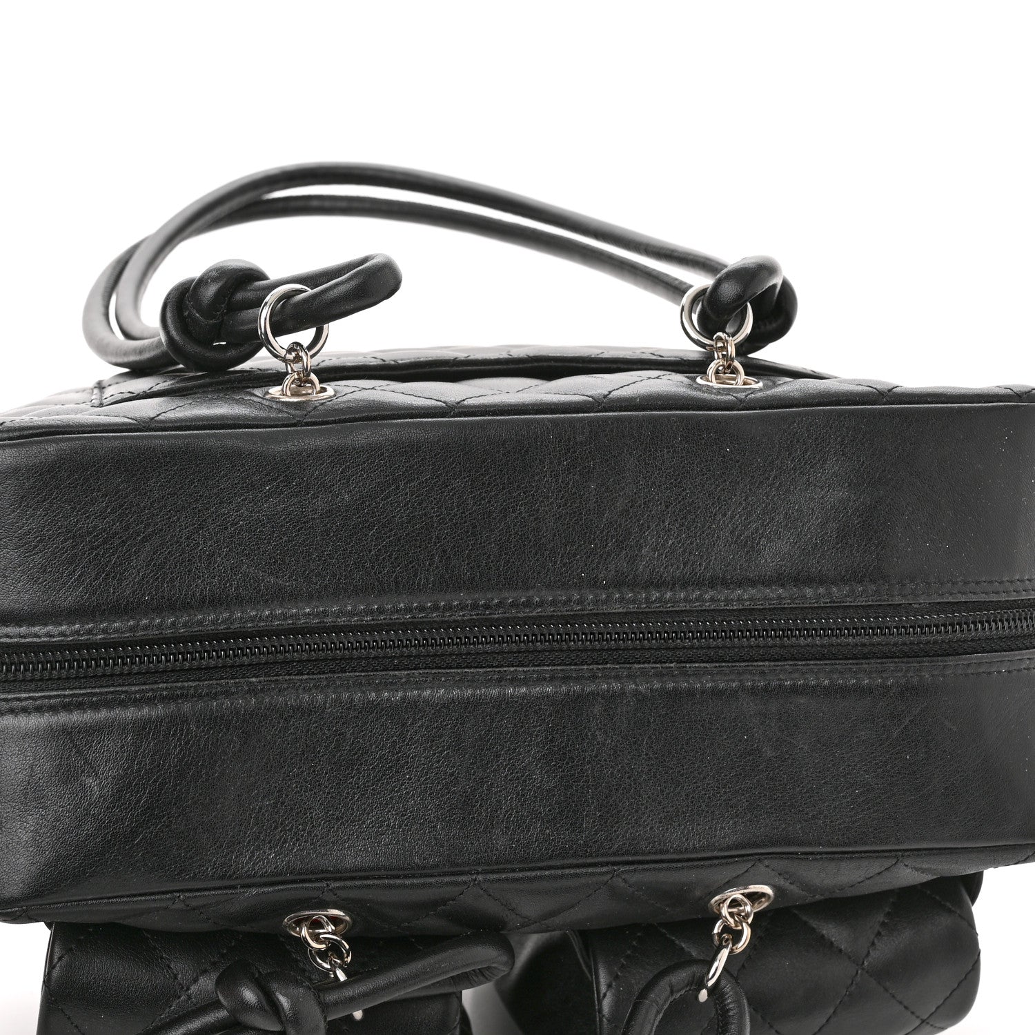 Chanel Calfskin Quilted Large Cambon Multipocket Reporter Black 11 of 12