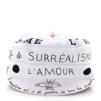 Christian Dior Daydream Words Print Cap Hat 57 White 3 of 13