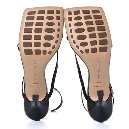 Bottega Veneta Lambskin Stretch Multi Strap 90mm Sandals 36.5 Black 4 of 6