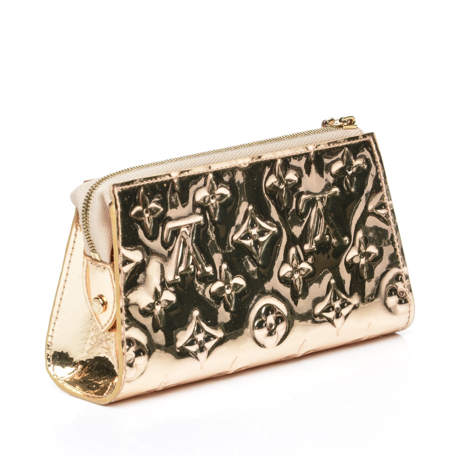 Louis Vuitton Monogram Miroir Trousse Cosmetic Bag Gold 3 of 6