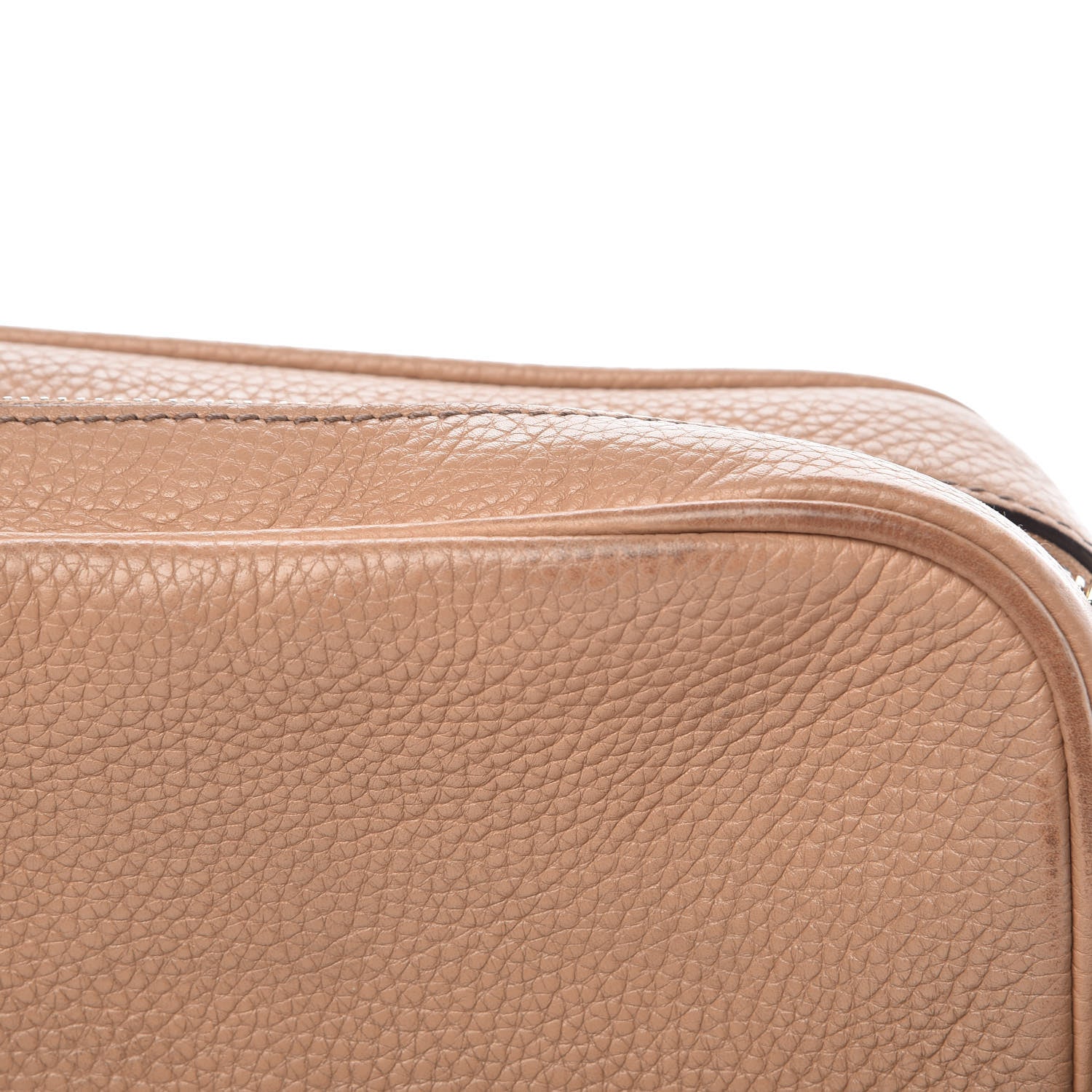 Gucci Pebbled Calfskin Small Soho Disco Bag Camelia 9 of 19