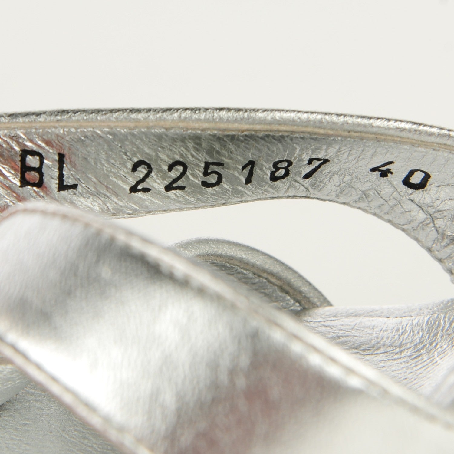 Saint Laurent Metallic Tribute 105 Platform Sandals Silver 40 7 of 7