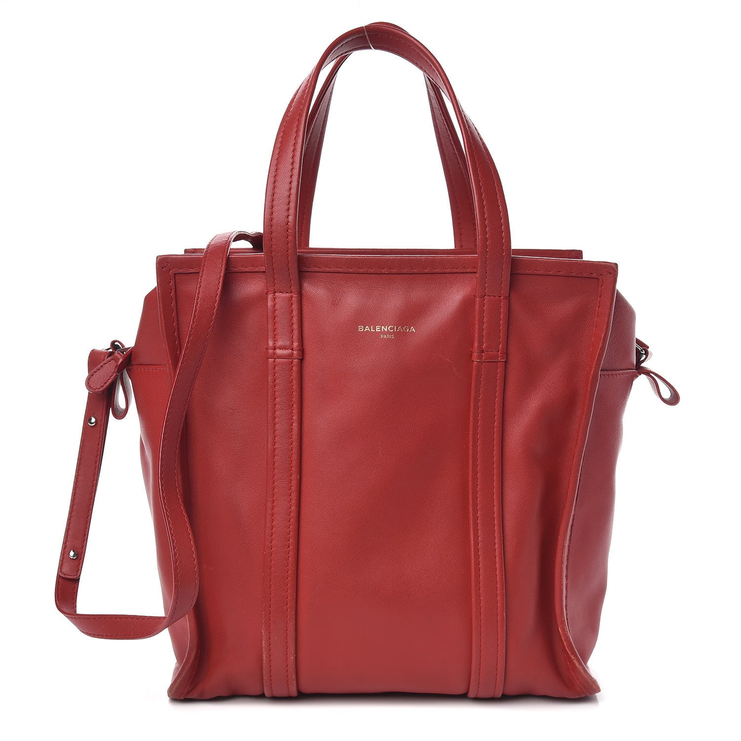 Agneau Small Bazar Shopper Tote Rouge Groseille