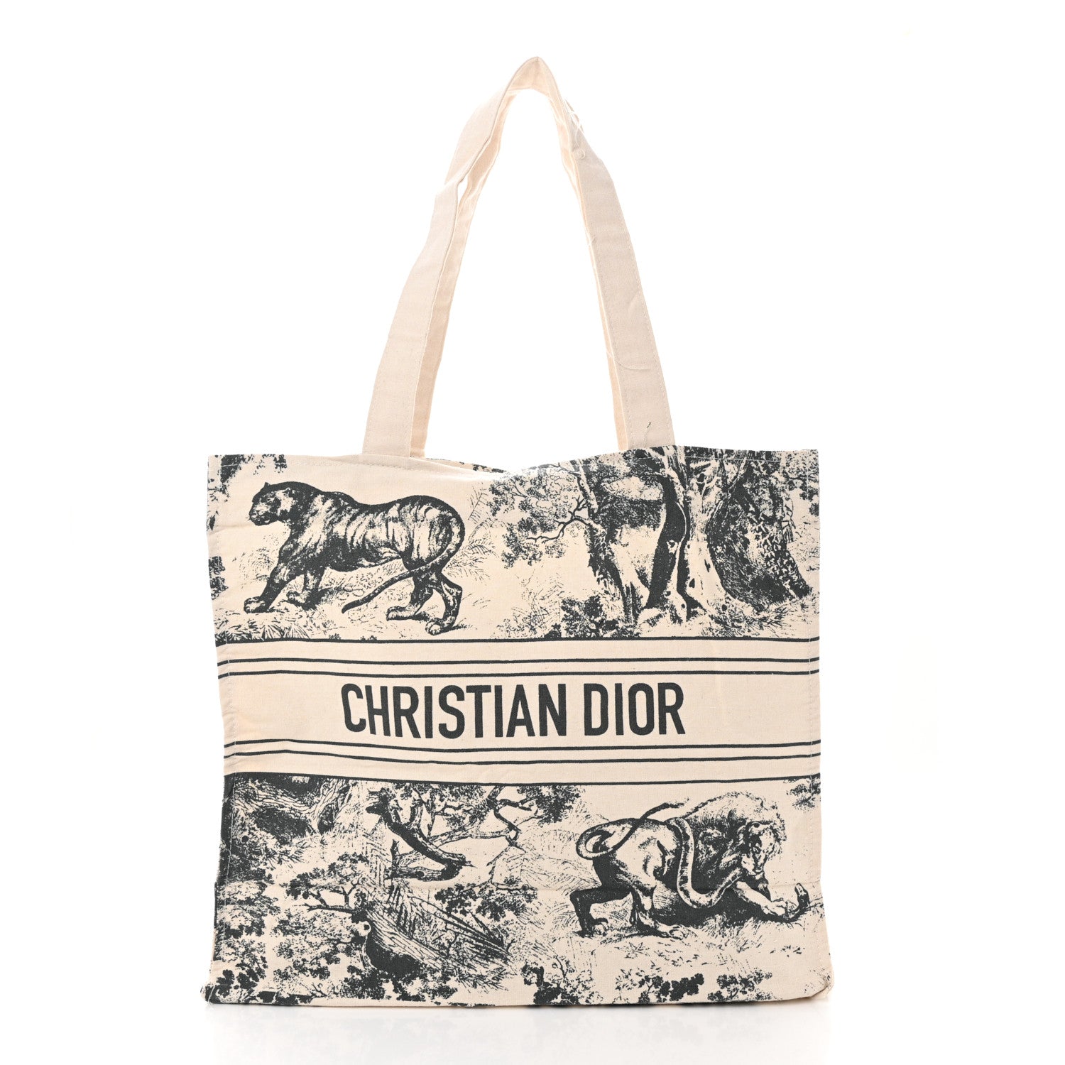Christian Dior Canvas Dioriviera Tote Grey 1 of 13